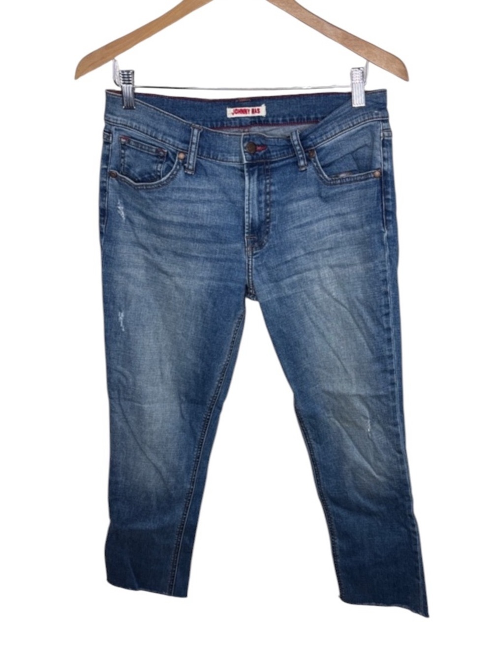 Johnny Was The Boyfriend Mid Rise Stretch Tapered Jeans Women Size 28